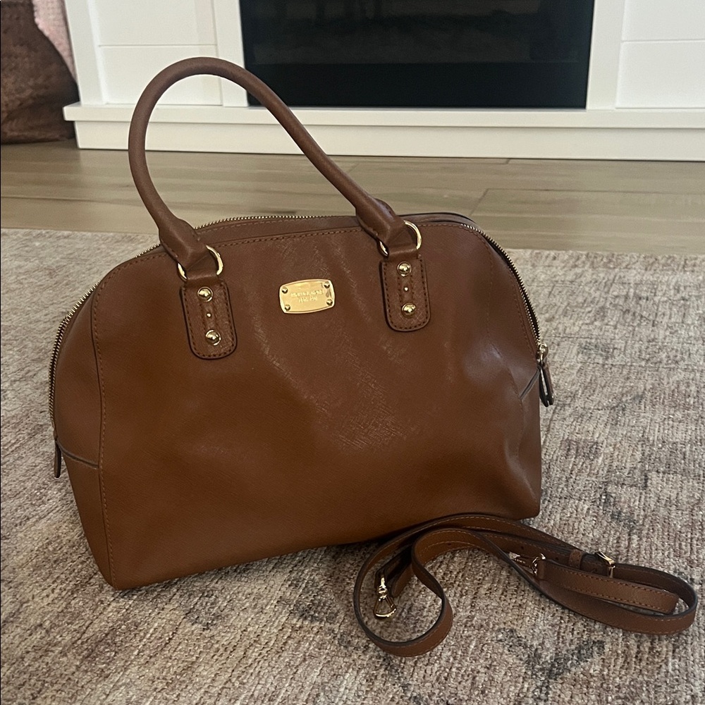 Michael Kors Tan Leather Satchel